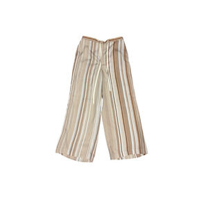 NWT Theory Wide Crop Pant in Striped Twill Size 4